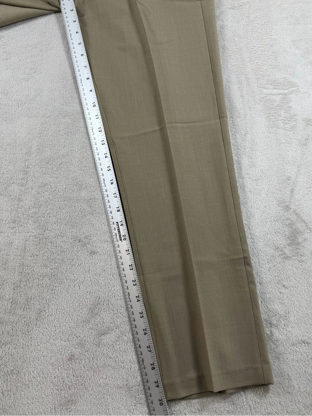 Haggar Dress Pants Mens‎ 32x30 Tan Straight Fit Super Flex Waistband Repreve
